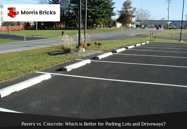 Asphalt driveway with smooth blacktop finish for parking lot